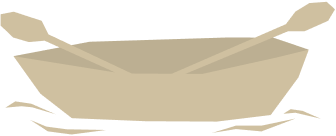 canoe and paddles illustration